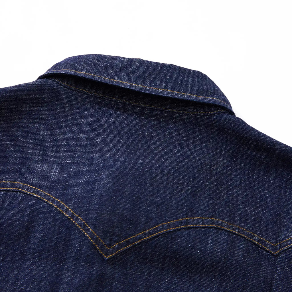 Chemise en denim western classique légère de 7 oz