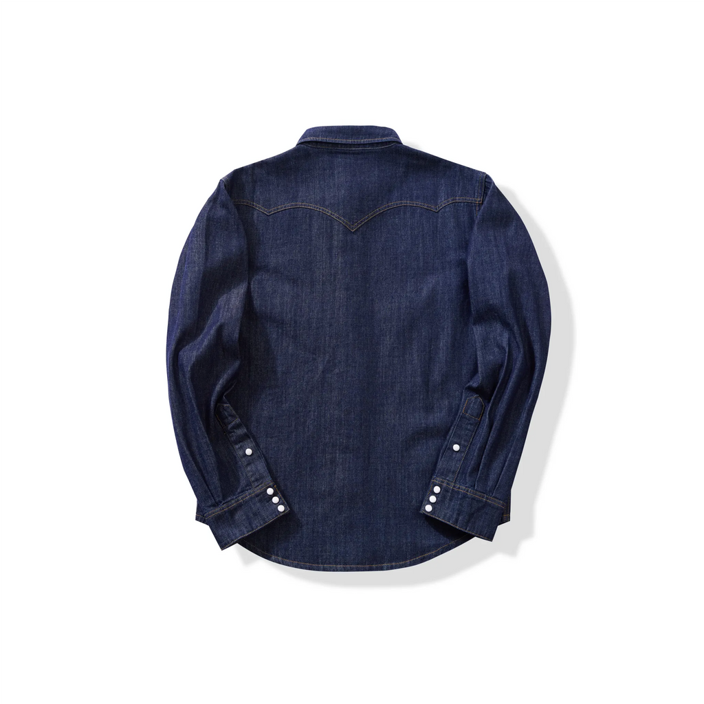 Chemise en denim western classique légère de 7 oz
