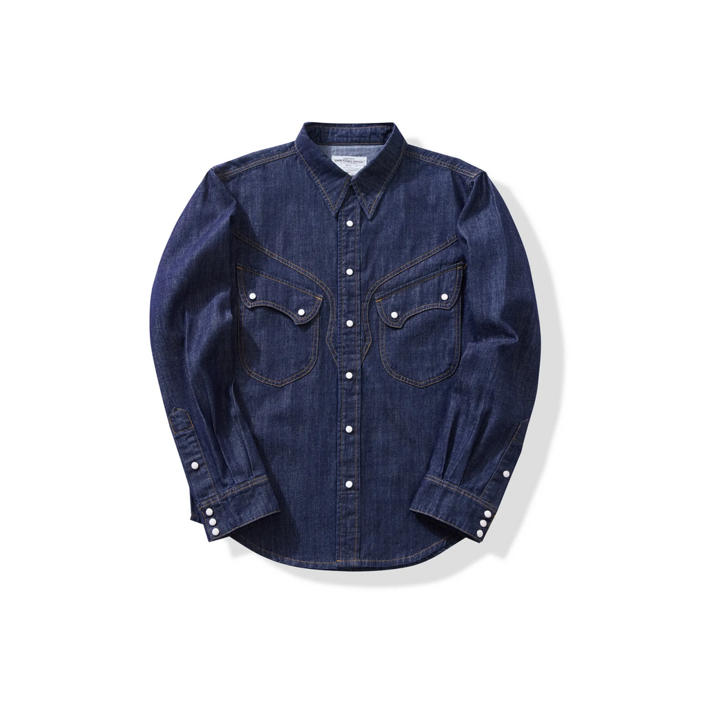 Chemise en denim western classique légère de 7 oz
