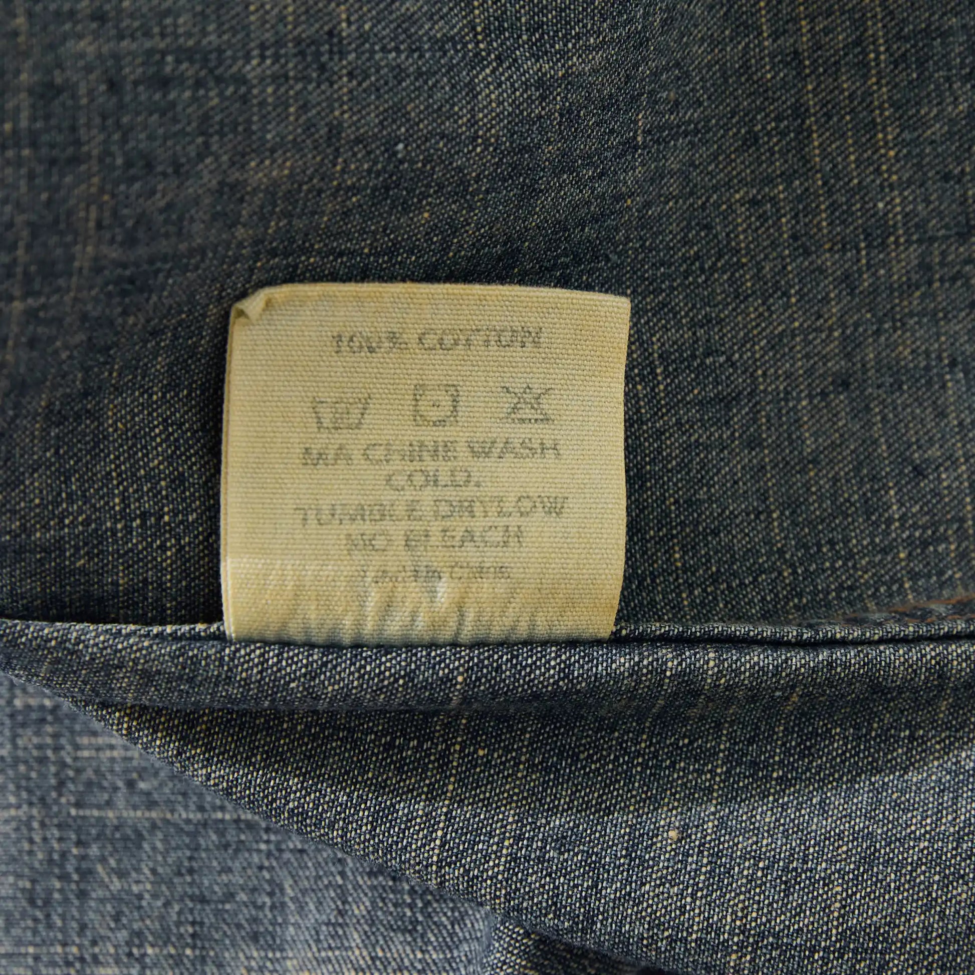 7oz Slub Cotton Indigo Western Shirt - Short Sleeve