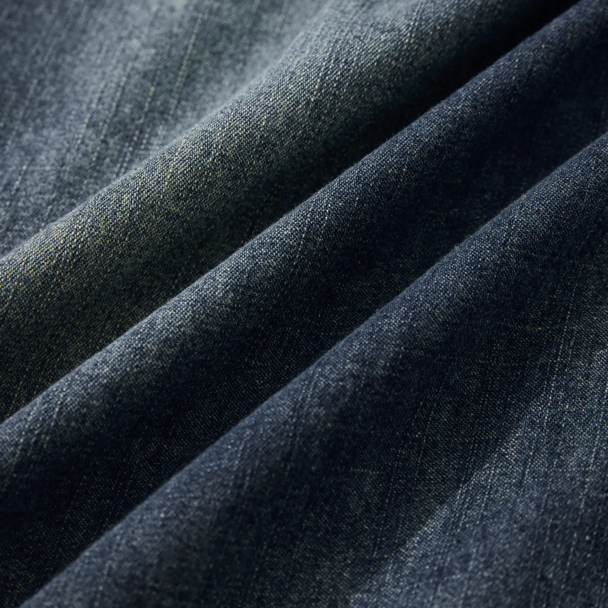 7oz Slub Cotton Indigo Western Shirt - Short Sleeve