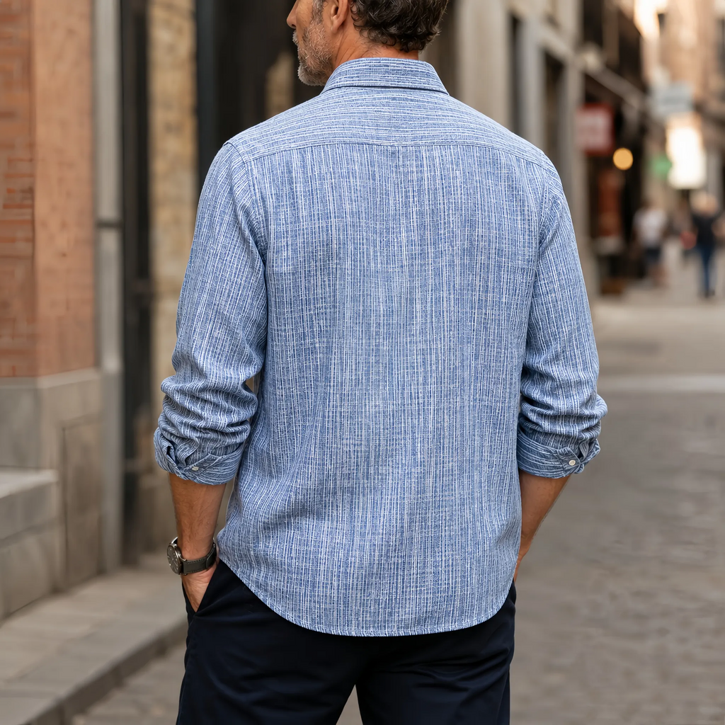 Chemise en denim western classique légère de 7 oz