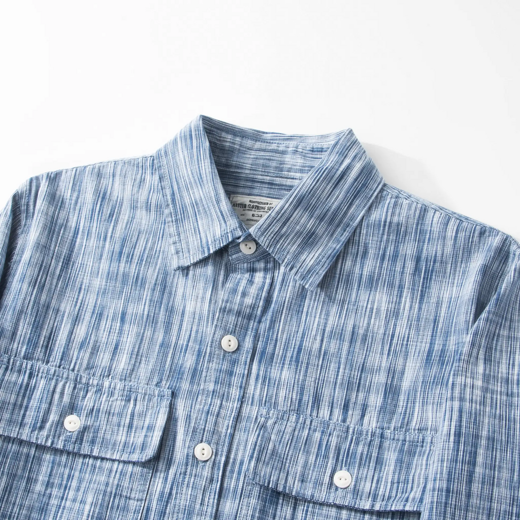 Chemise en denim western classique légère de 7 oz