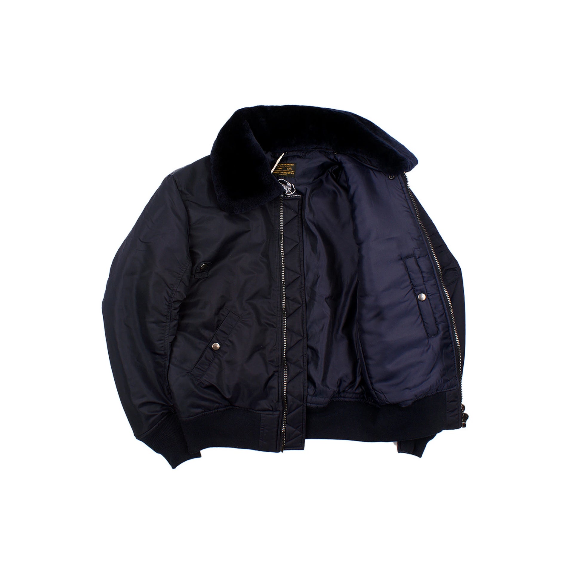 B-15 Utility Shearling Collar Lined Bomber Jacket