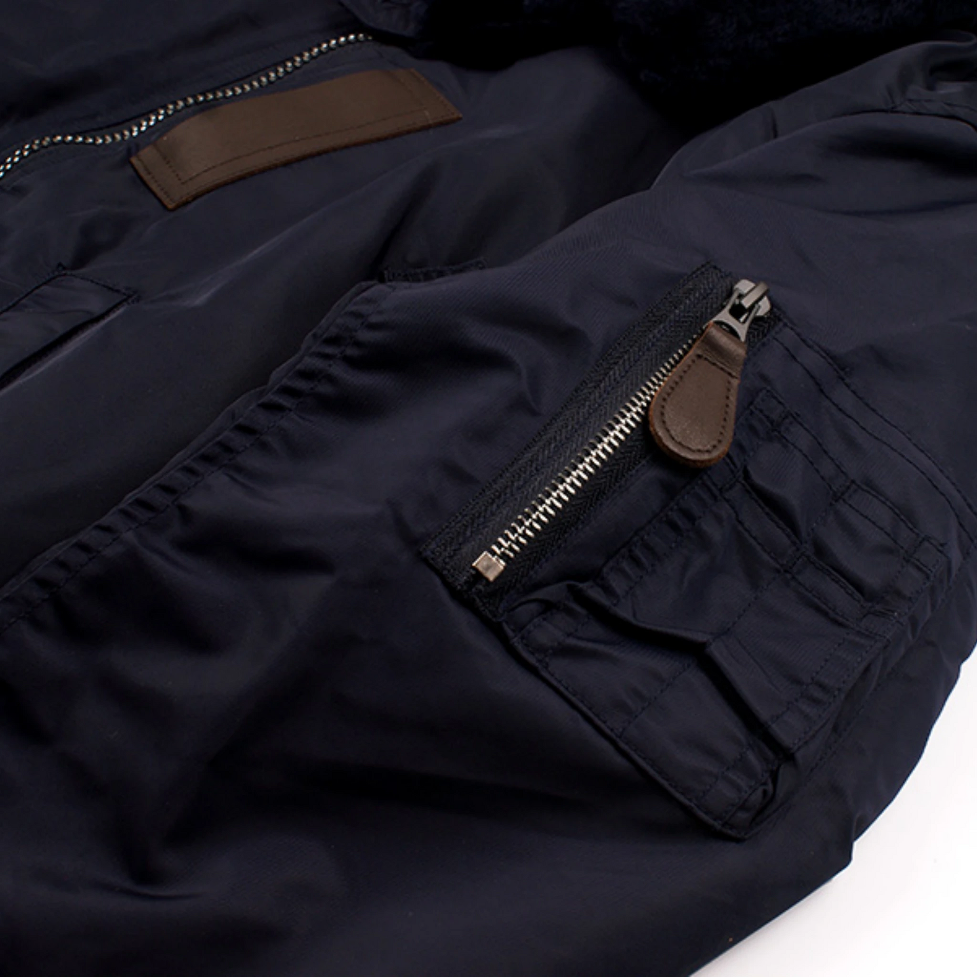 B-15 Utility Shearling Collar Lined Bomber Jacket