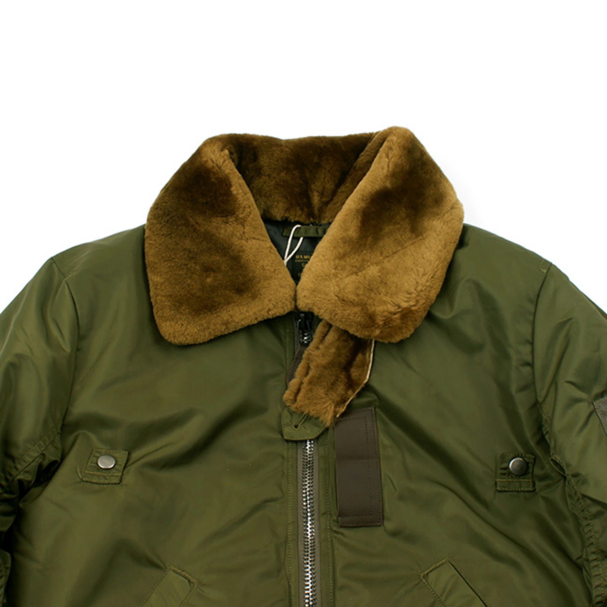 B-15 Utility Shearling Collar Lined Bomber Jacket