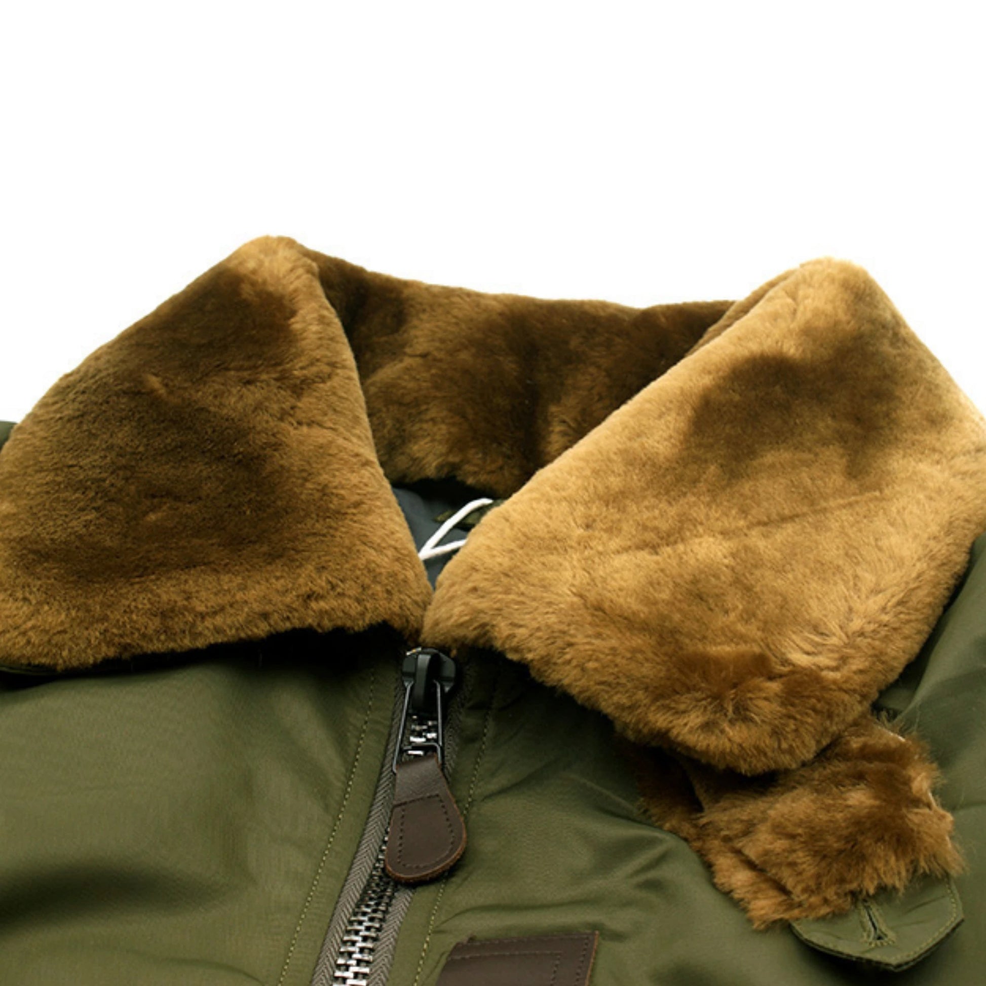 B-15 Utility Shearling Collar Lined Bomber Jacket