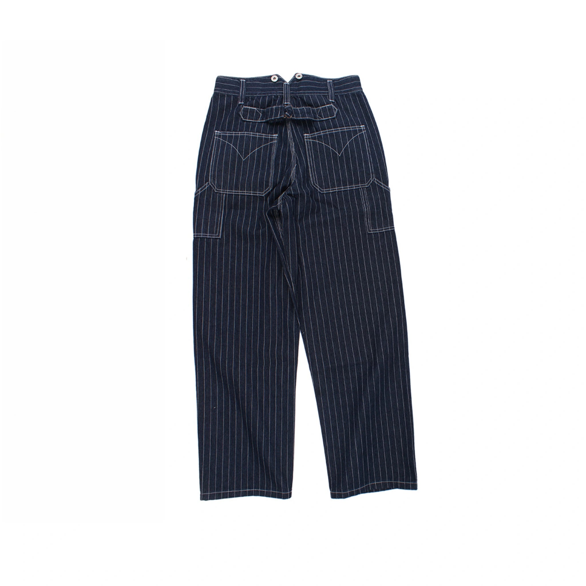 10.5oz Stripe Wabash Workwear Suspender Pants
