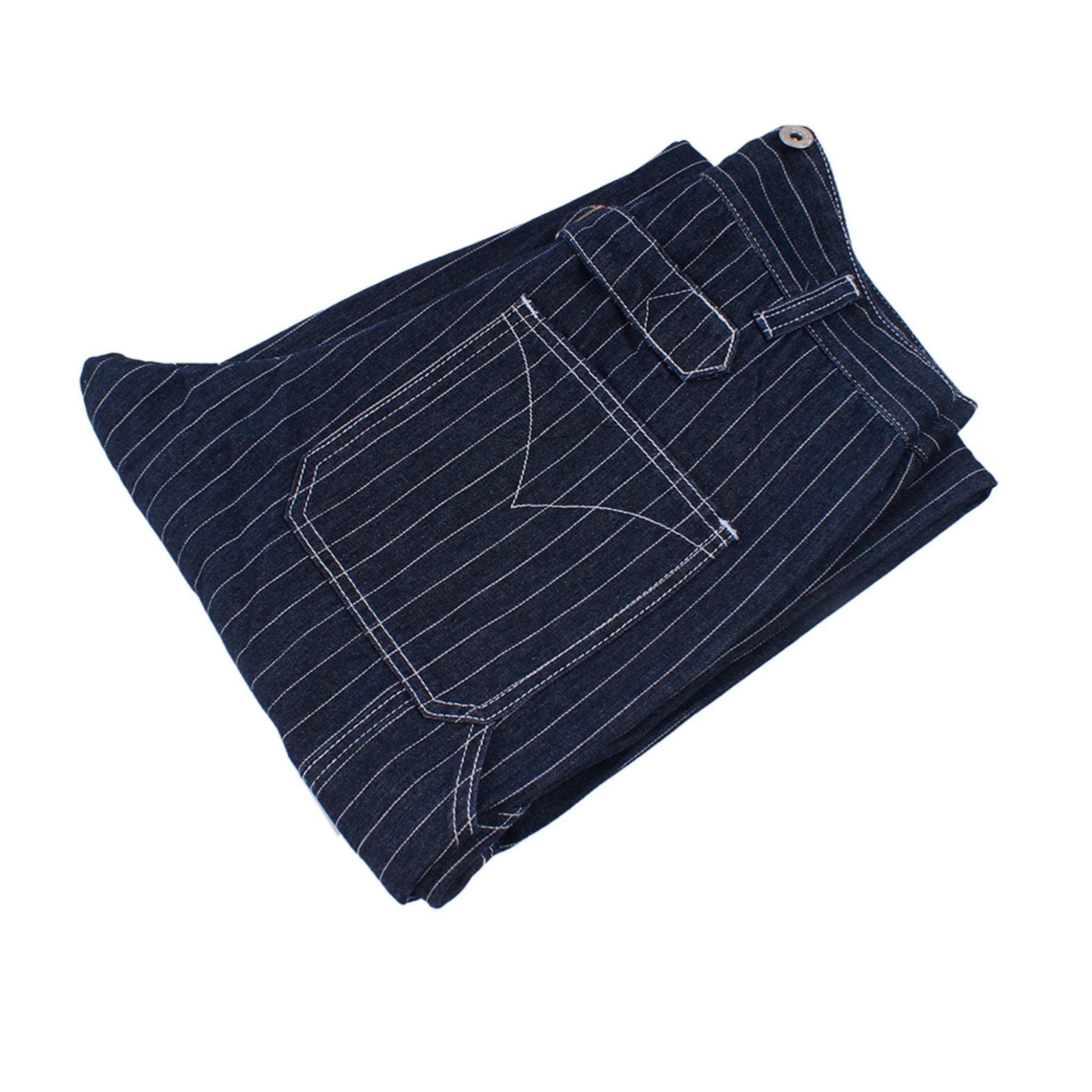 10,5oz gestreifte Wabash Workwear Hosenträgerhose