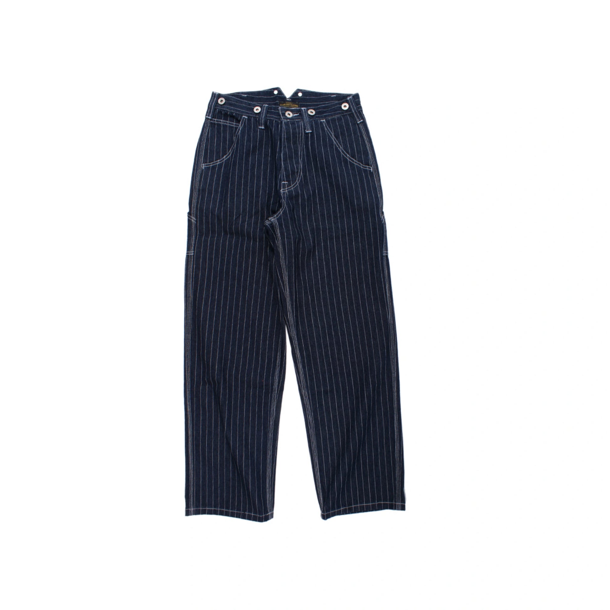 10.5oz Stripe Workwear Suspender Pants