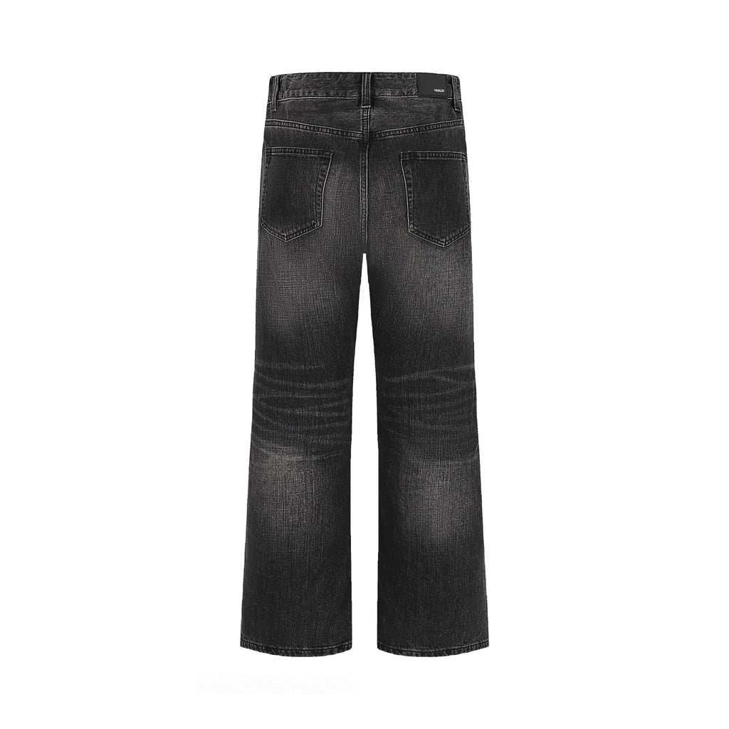 Black jeans on a white background