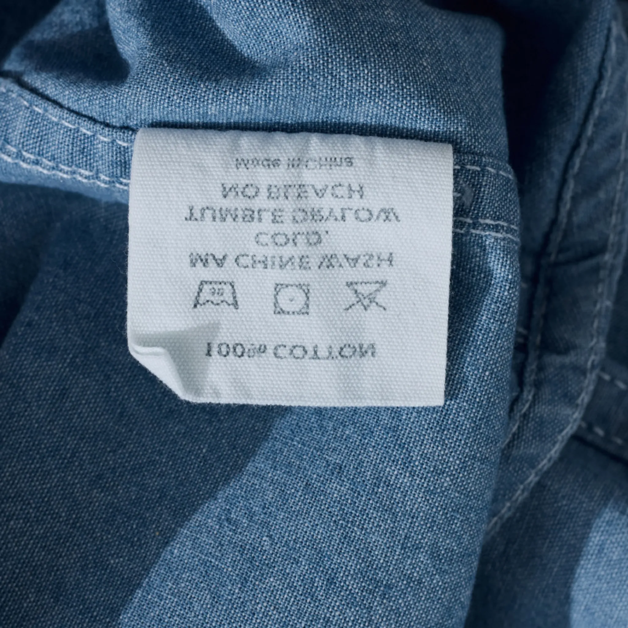 Chemise en denim western classique légère de 7 oz