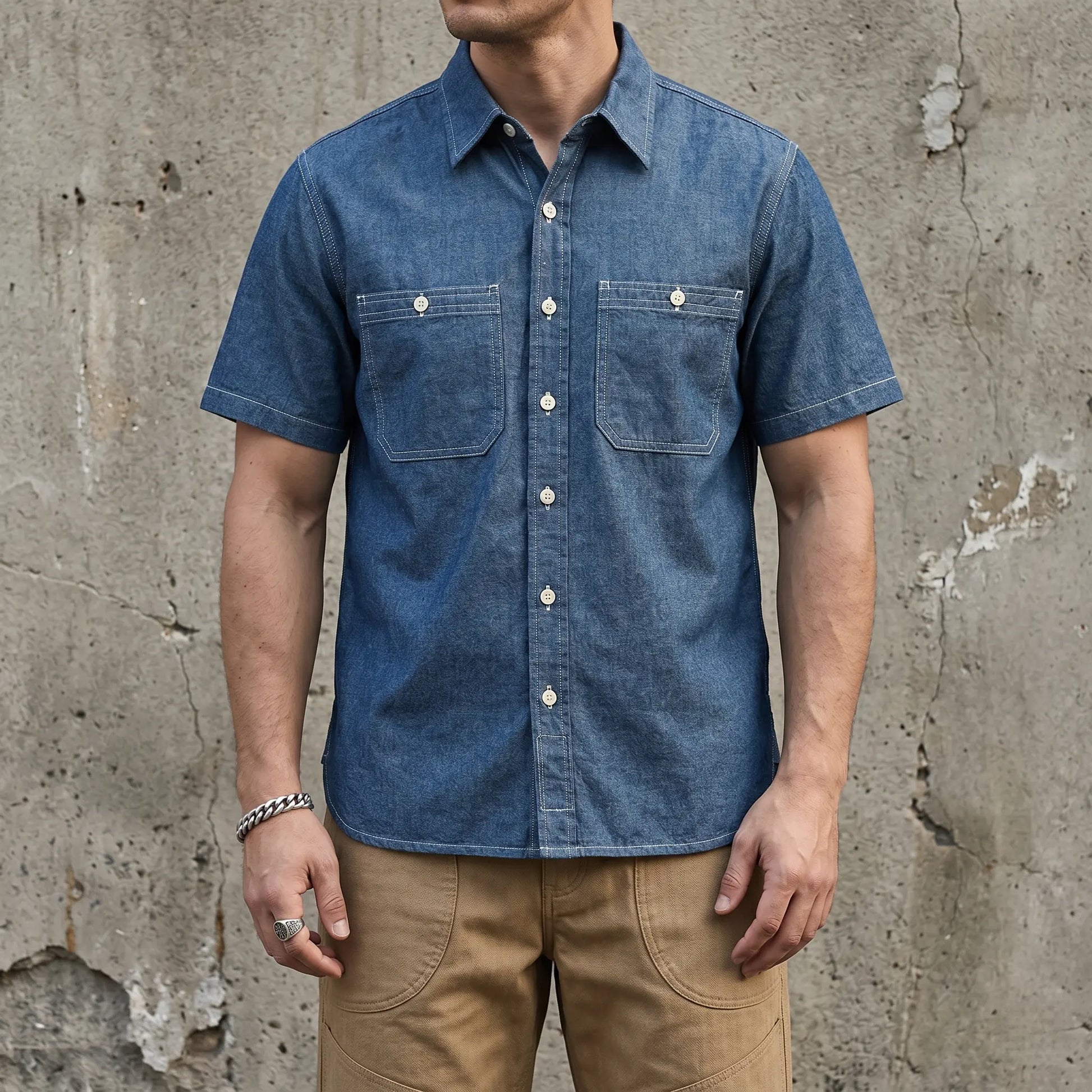 Leichtes 7oz Classic Western Denimhemd
