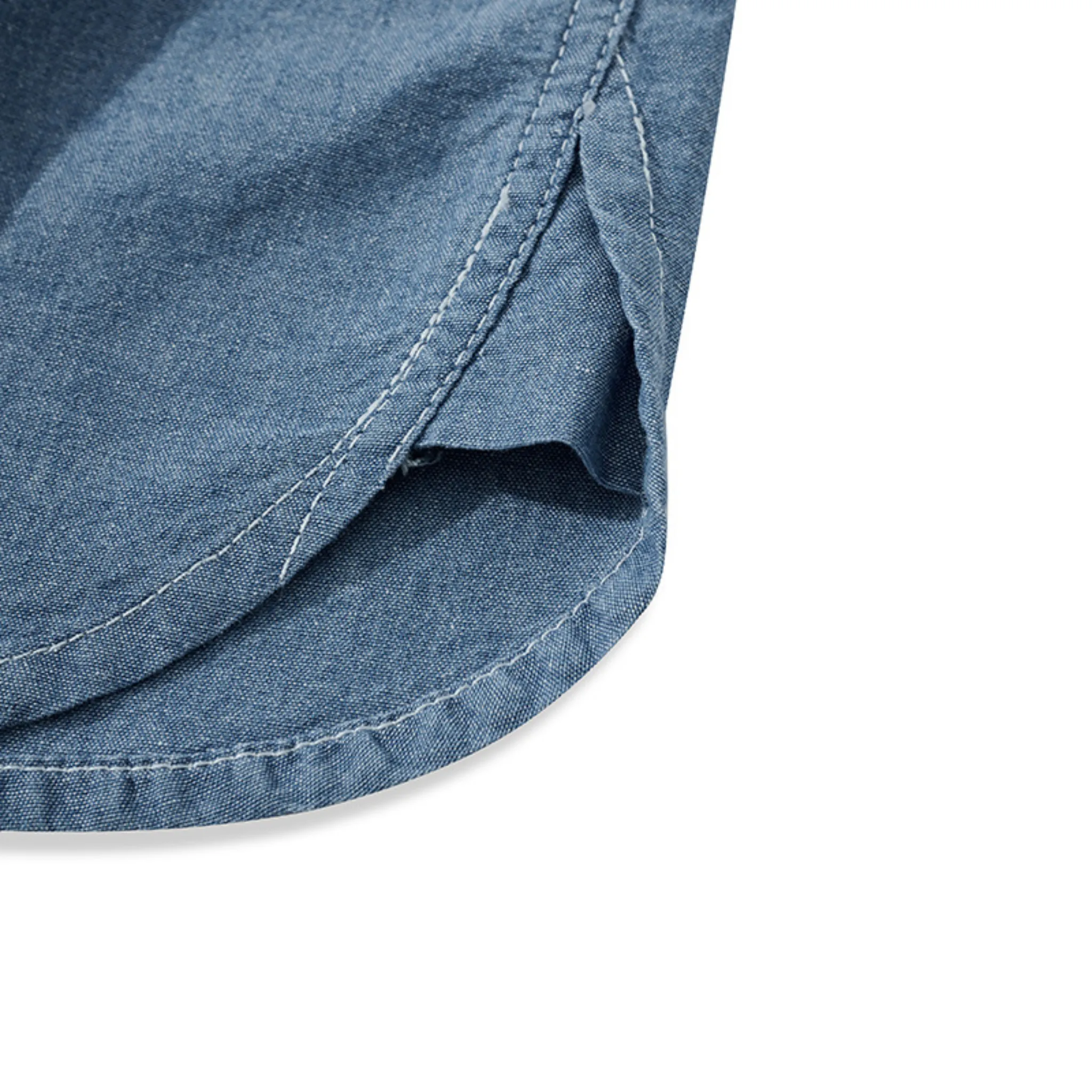 Chemise en denim western classique légère de 7 oz