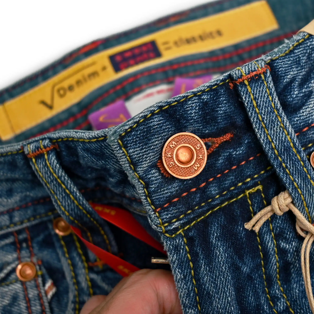 Straight Fit Classic Blue 12oz Egyptian Cotton Selvedge Jeans