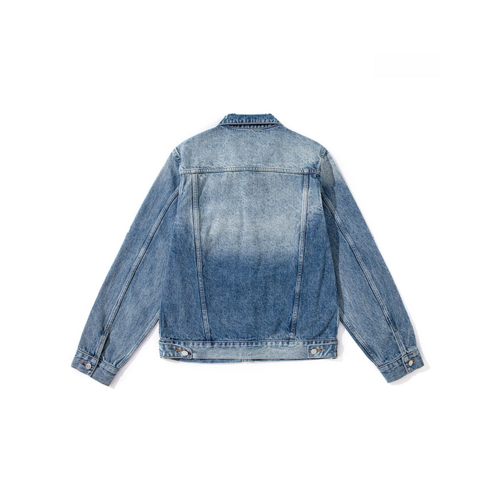 14oz Classic Blue Washed Denim Jacket Type III