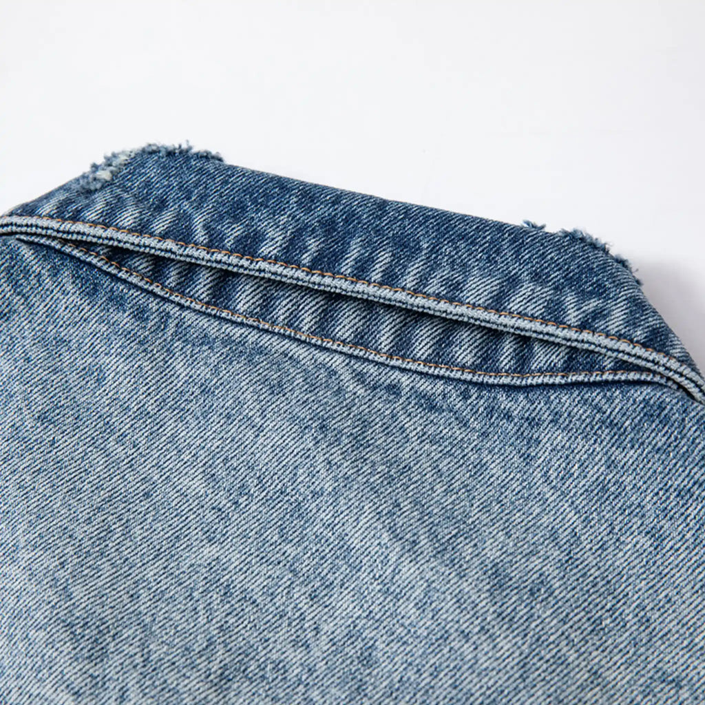 14oz Classic Blue Washed Denim Jacket Type III