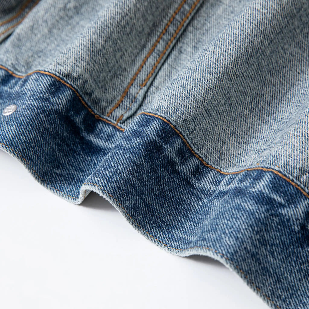 14oz Classic Blue Washed Denim Jacket Type III