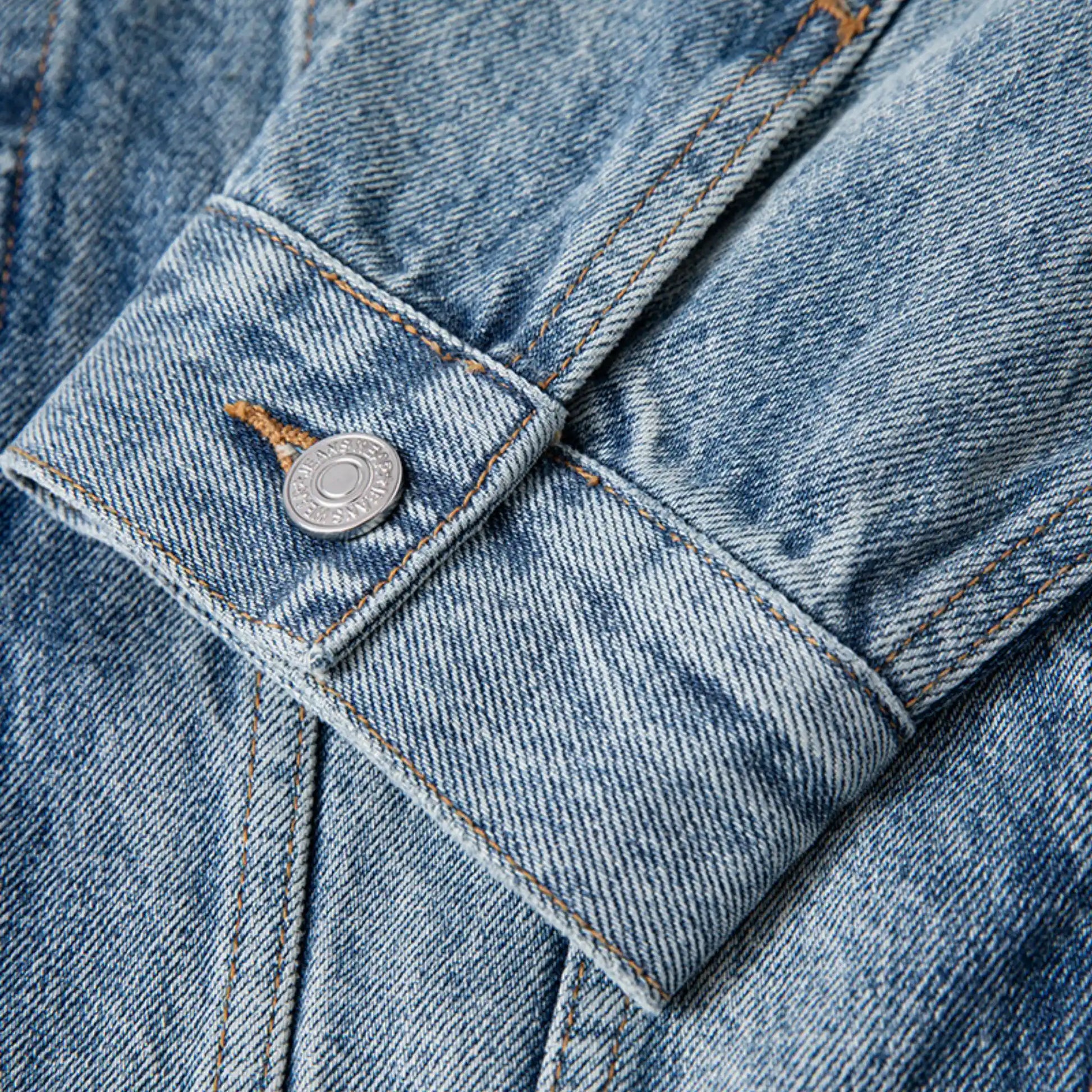 14oz Classic Blue Washed Denim Jacket Type III