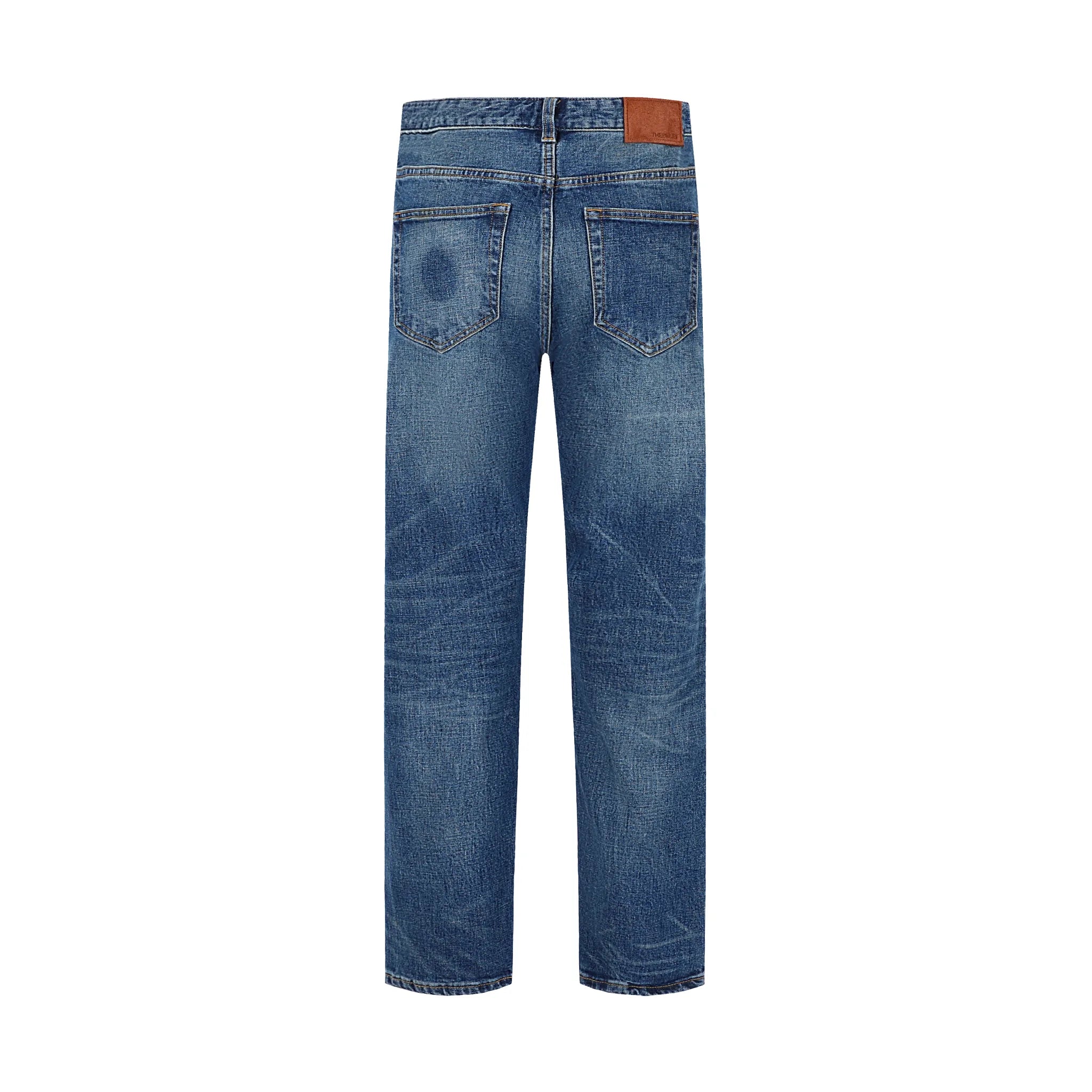 Jean selvedge bleu classique coupe slim 13 oz pour le travail quotidien