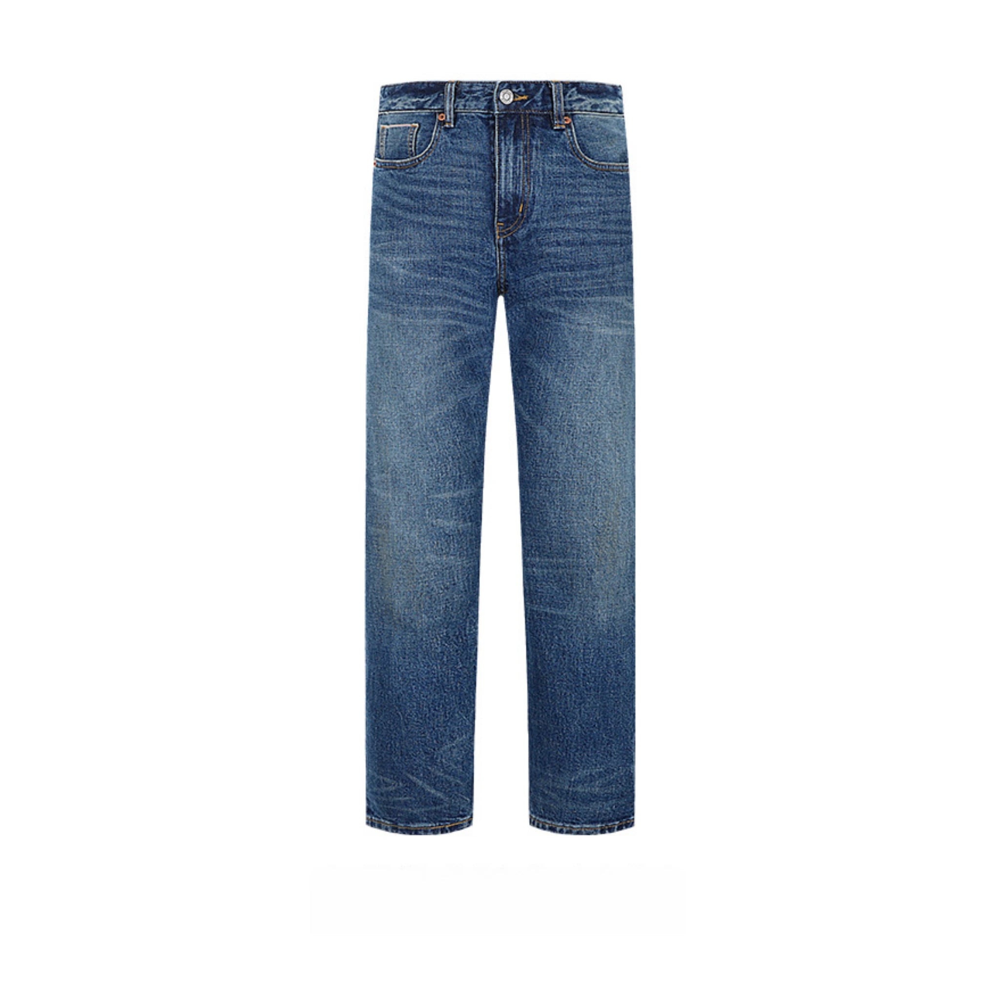 Jean selvedge bleu classique coupe slim 13 oz pour le travail quotidien