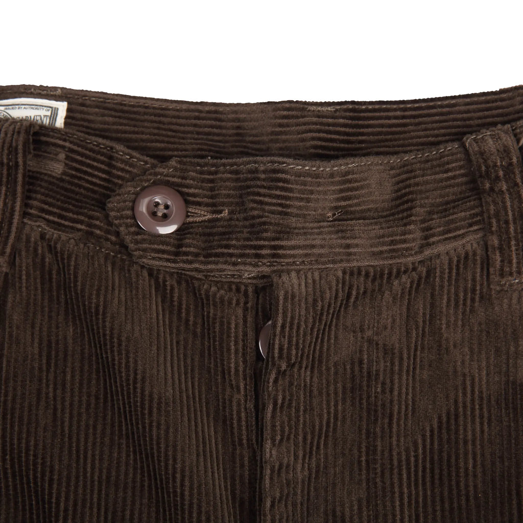 8-Wale Cotton Corduroy Work Pants With Button Fly