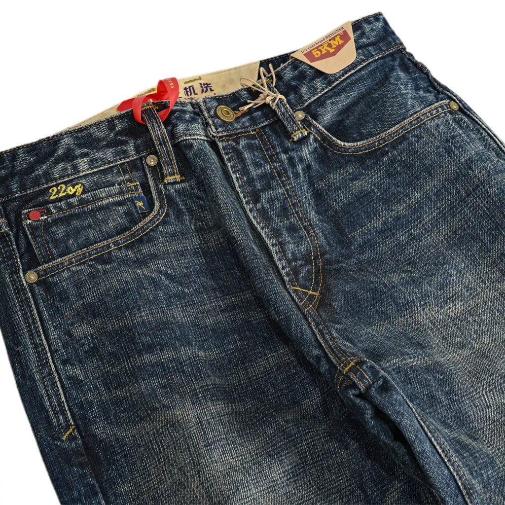 22oz Heavyweight Selvedge Straight Jeans Vintage Indigo