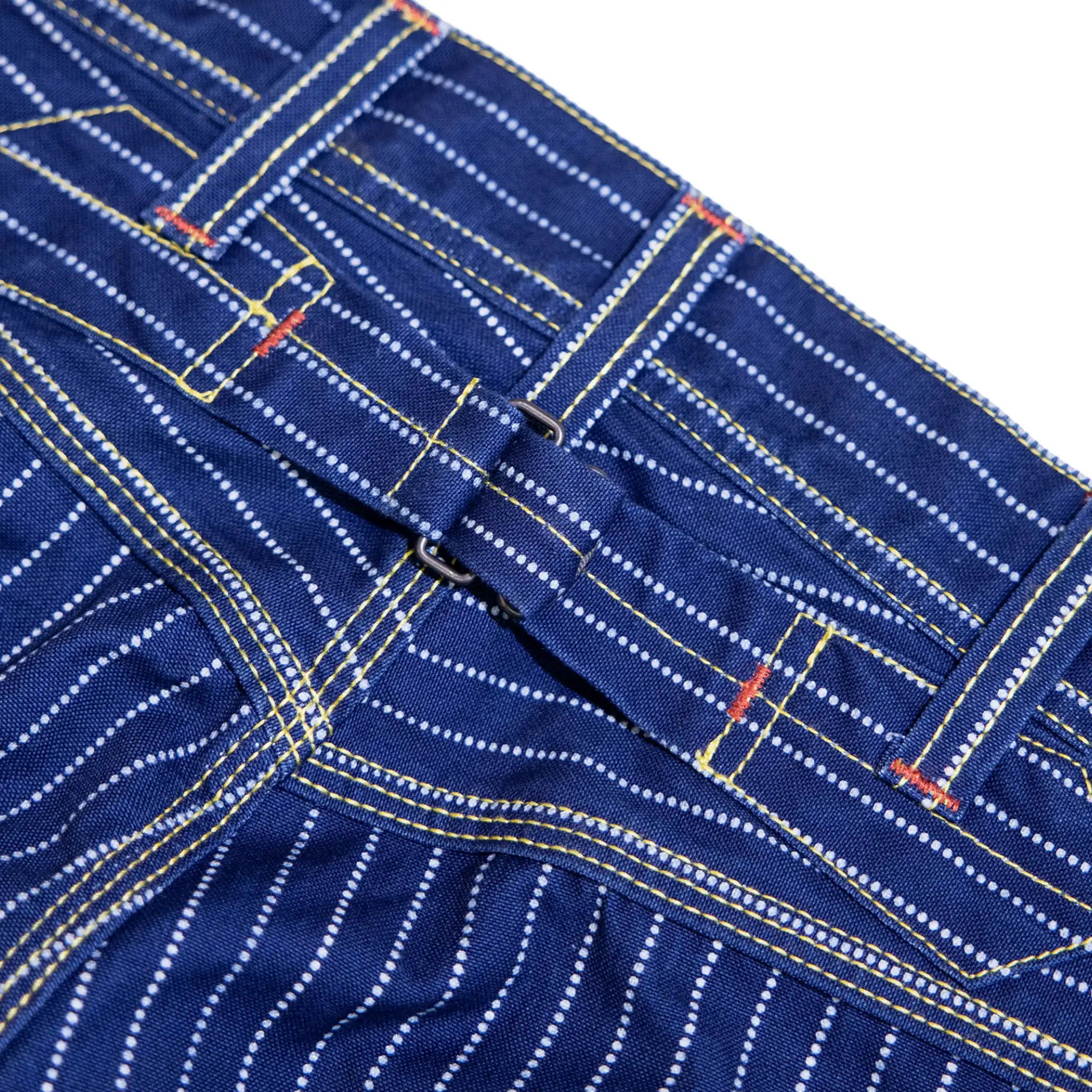 12oz Indigo Discharge Print Canvas Work Pants