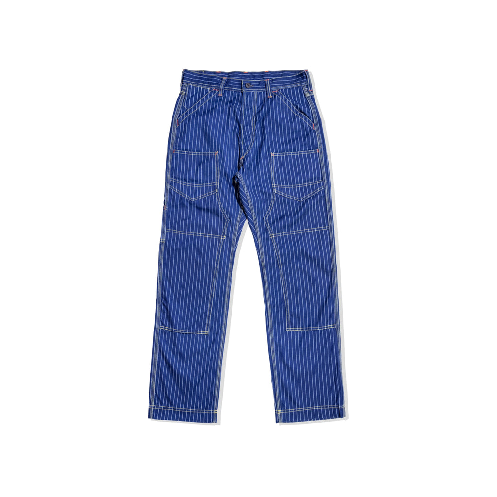 12oz Indigo Discharge Print Canvas Work Pants