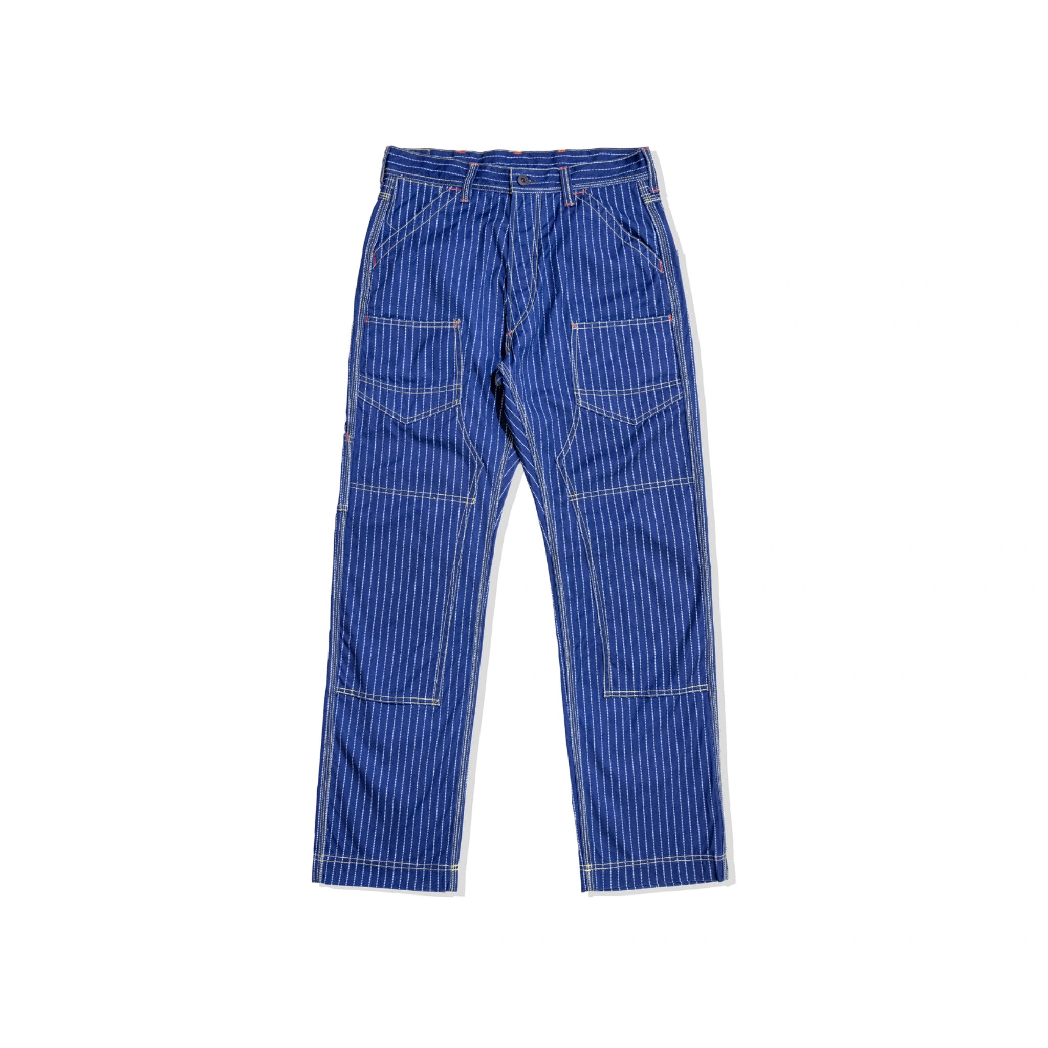 12oz Indigo Discharge Print Canvas Work Pants
