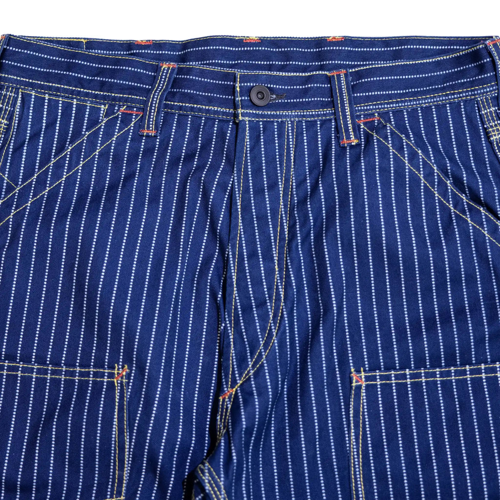 12oz Indigo Discharge Print Canvas Work Pants