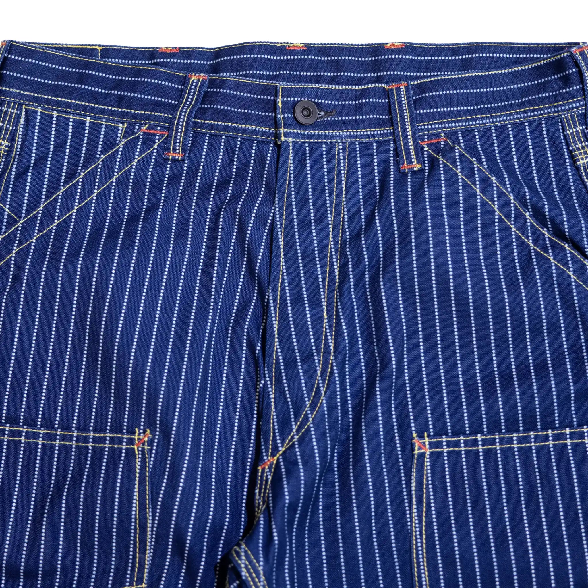12oz Indigo Discharge Print Canvas Work Pants