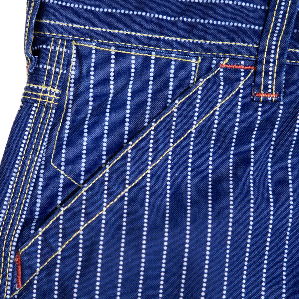 12oz Indigo Discharge Print Canvas Work Pants