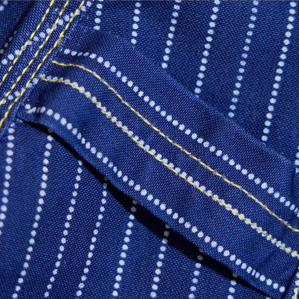 12oz Indigo Discharge Print Canvas Work Pants