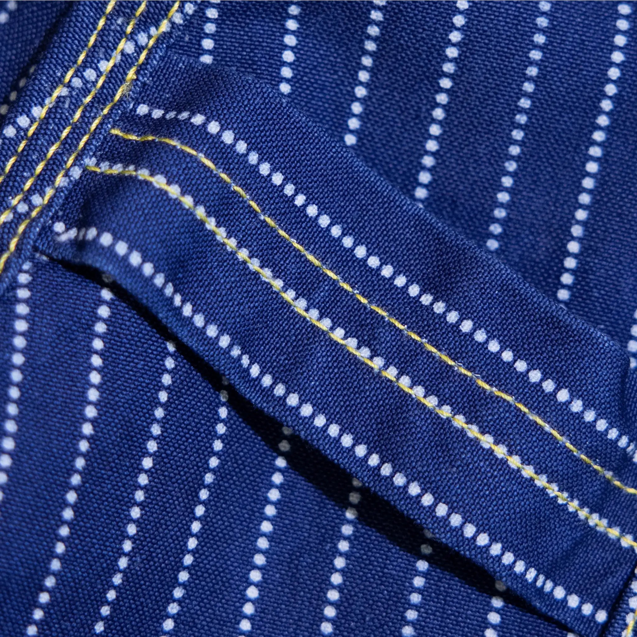 12oz Indigo Discharge Print Canvas Work Pants