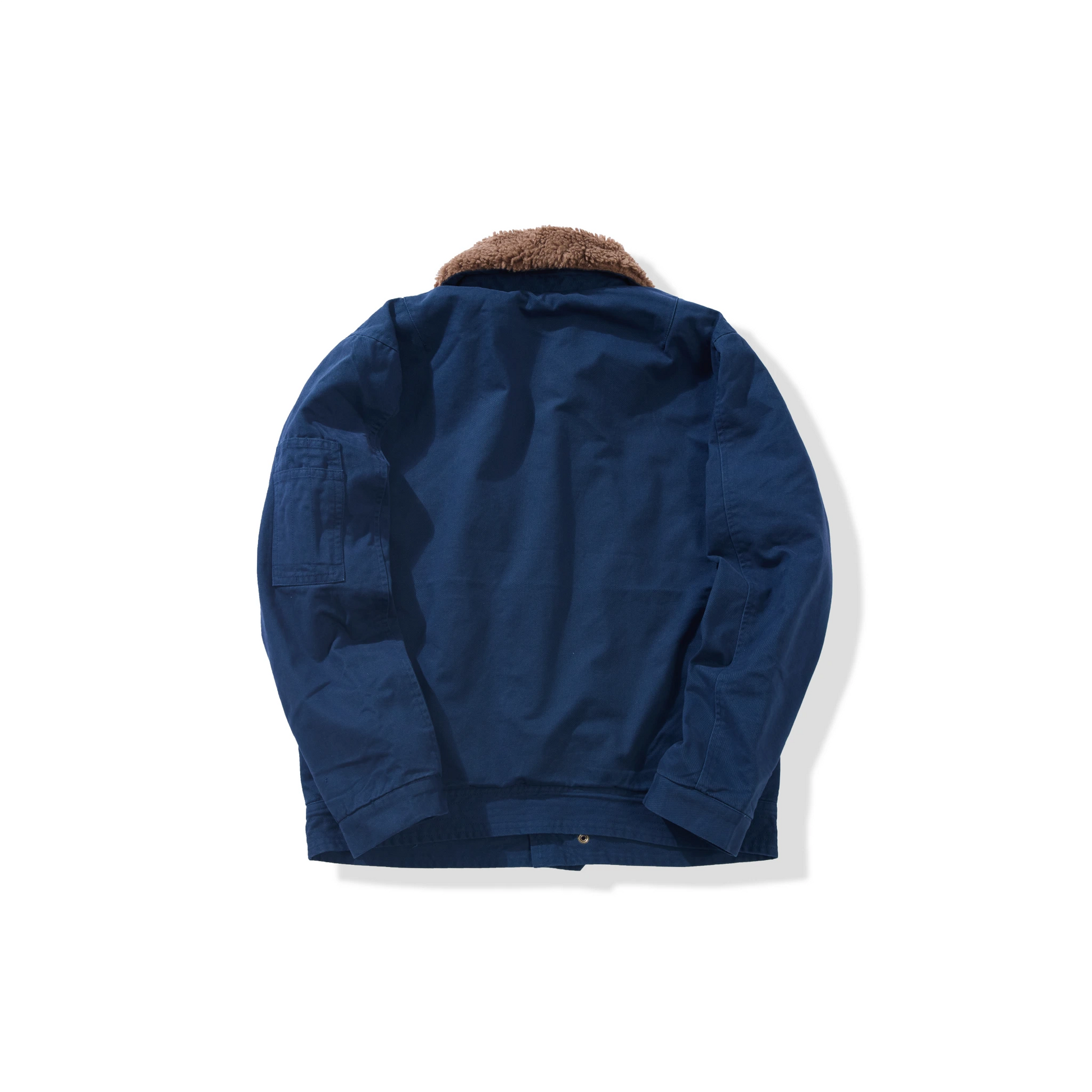 Jungle Cloth Flight Jacket with Shearling Collar