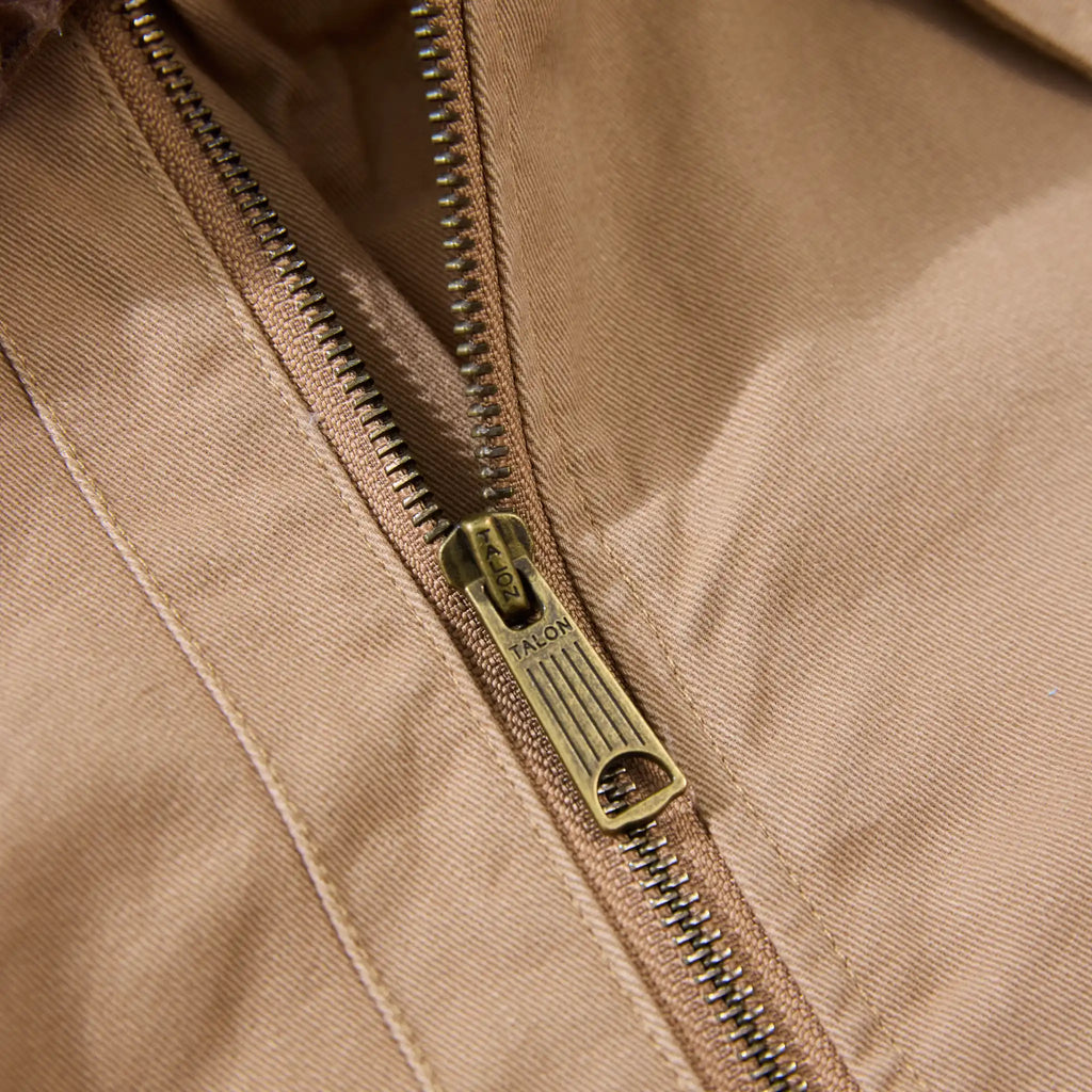 Jungle Cloth Flight Jacket with Shearling Collar