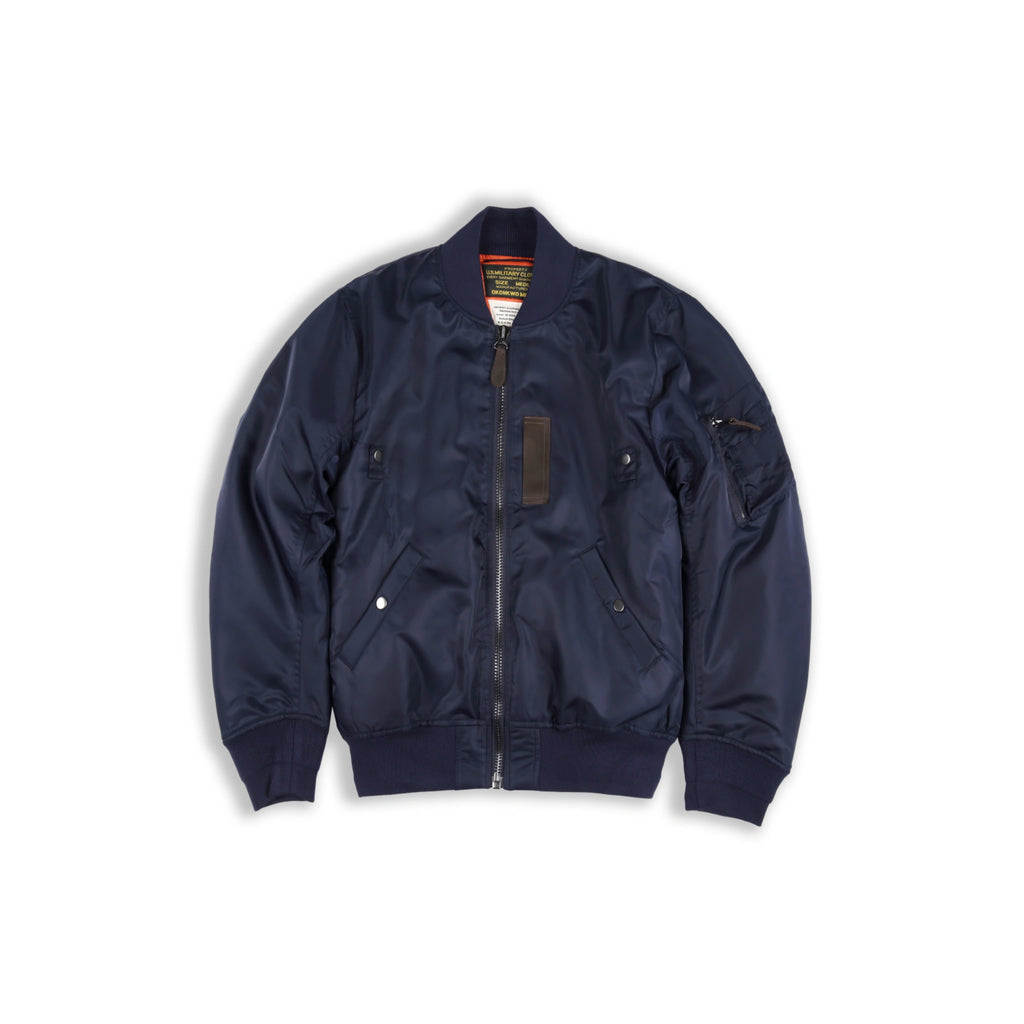 1950s Heritage MA-1 Bomber Jacket – Wool-Blend Lined Nylon