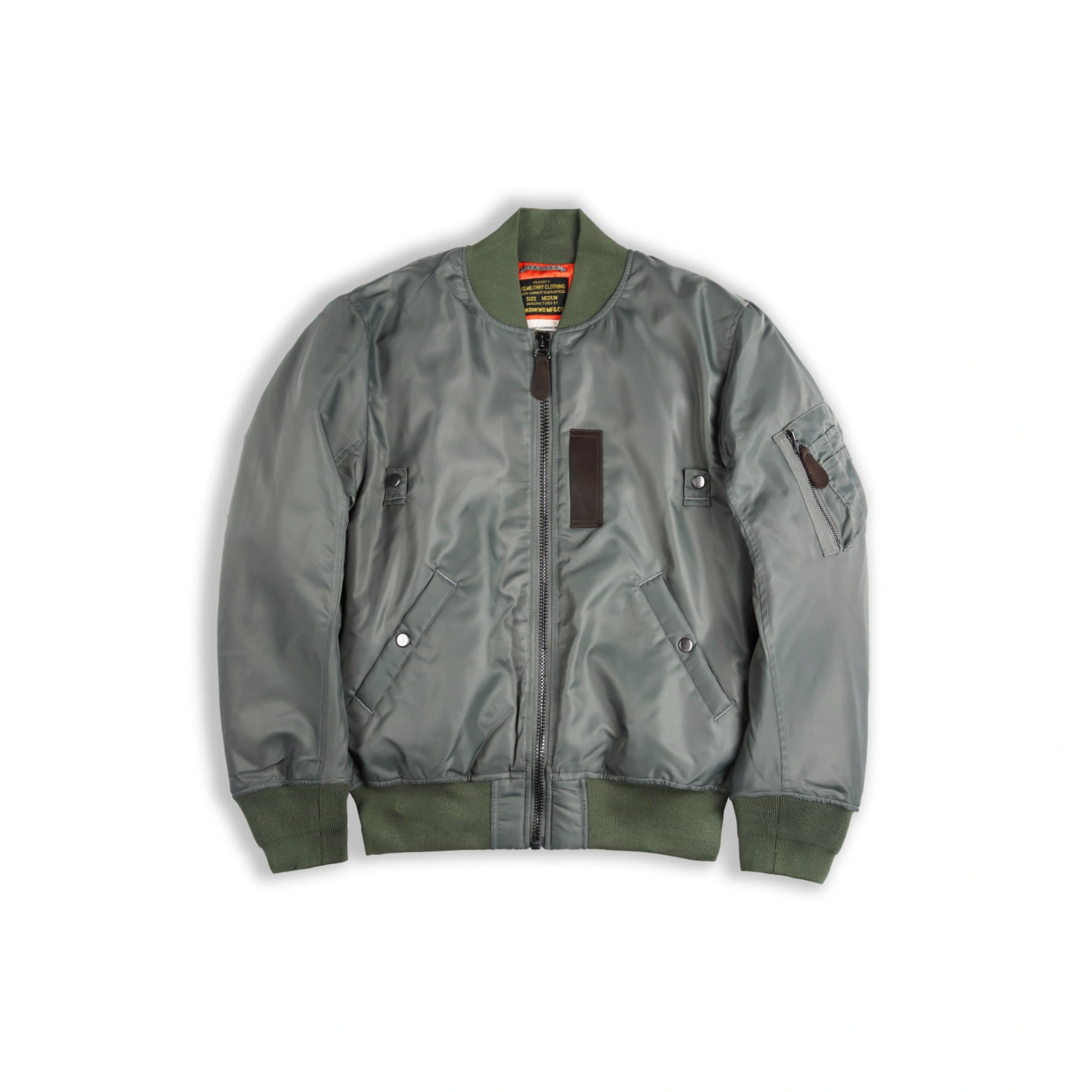 1950s Heritage MA-1 Bomber Jacket – Wool-Blend Lined Nylon