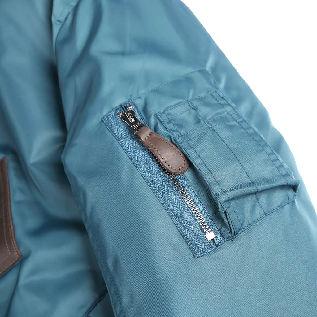 1950s Heritage MA-1 Bomber Jacket – Wool-Blend Lined Nylon