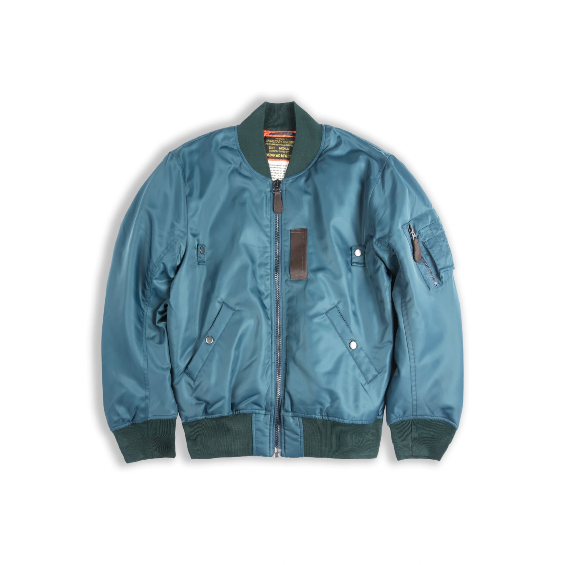 1950s Heritage MA-1 Bomber Jacket – Wool-Blend Lined Nylon