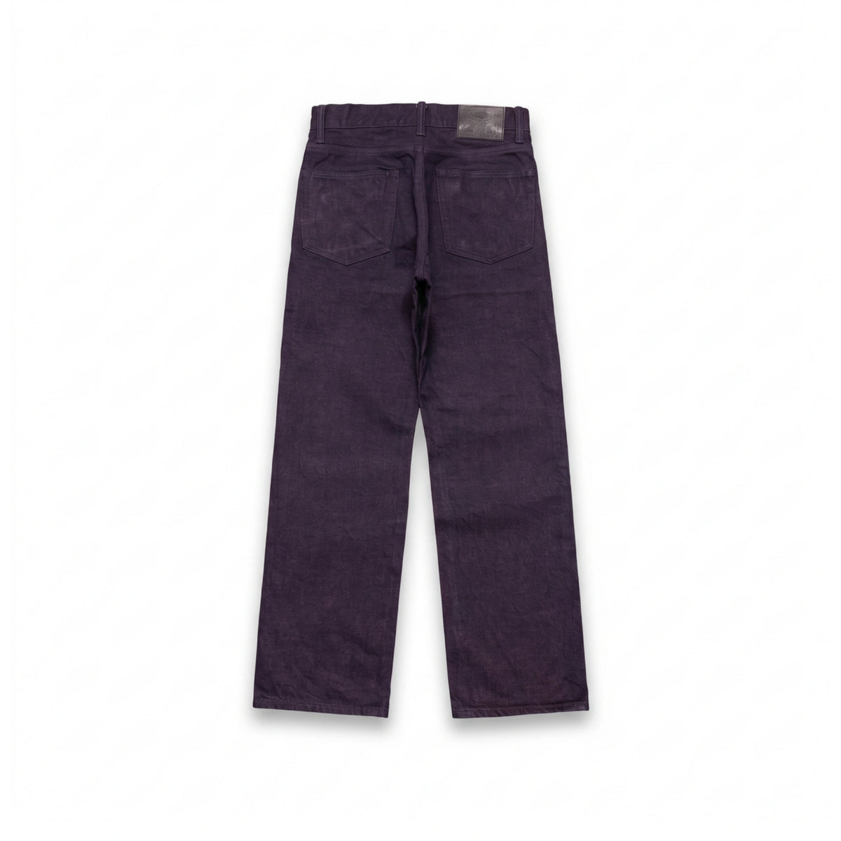Jean slim droit bleu clair 14 oz à lisière indigo délavée