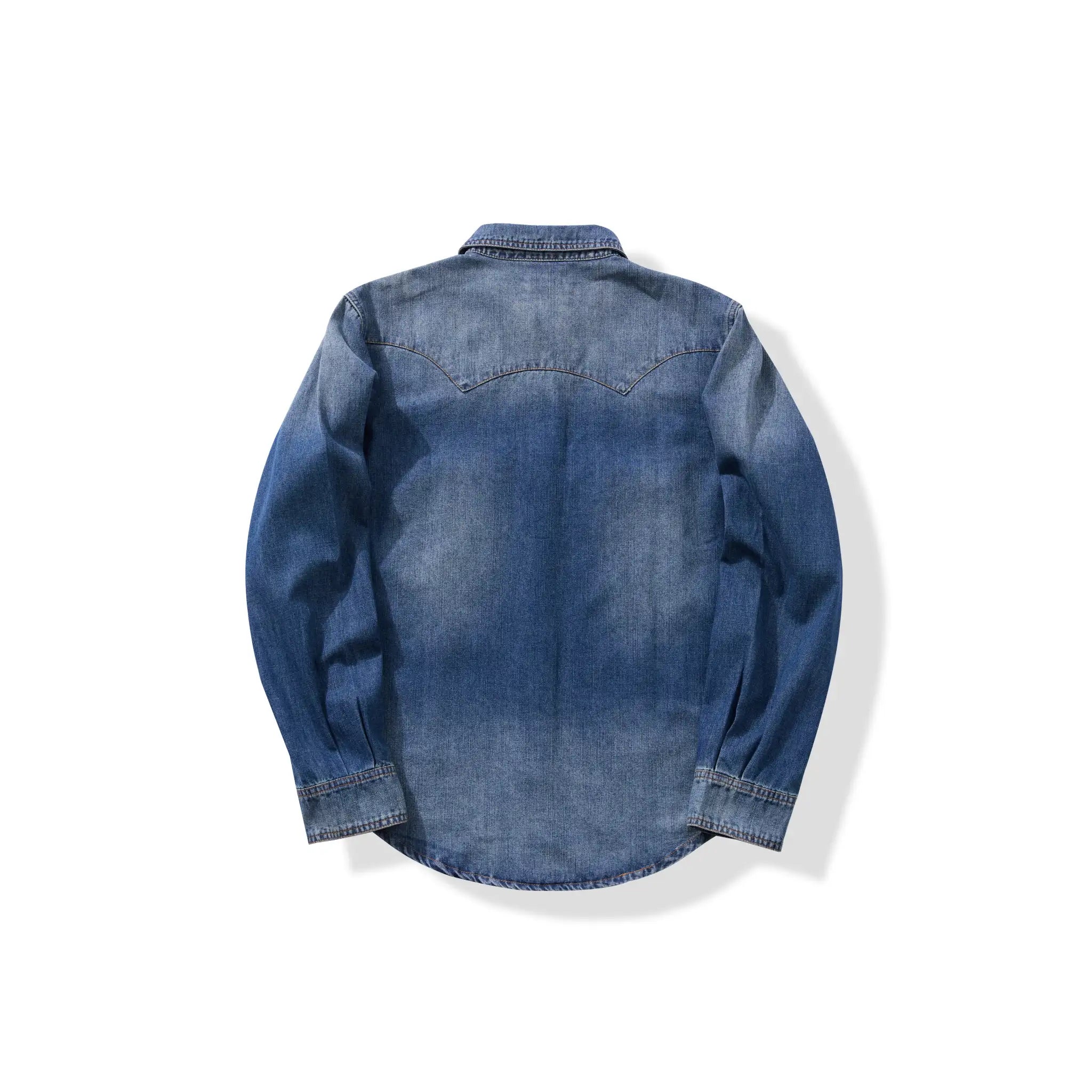 Chemise en denim western classique légère de 7 oz