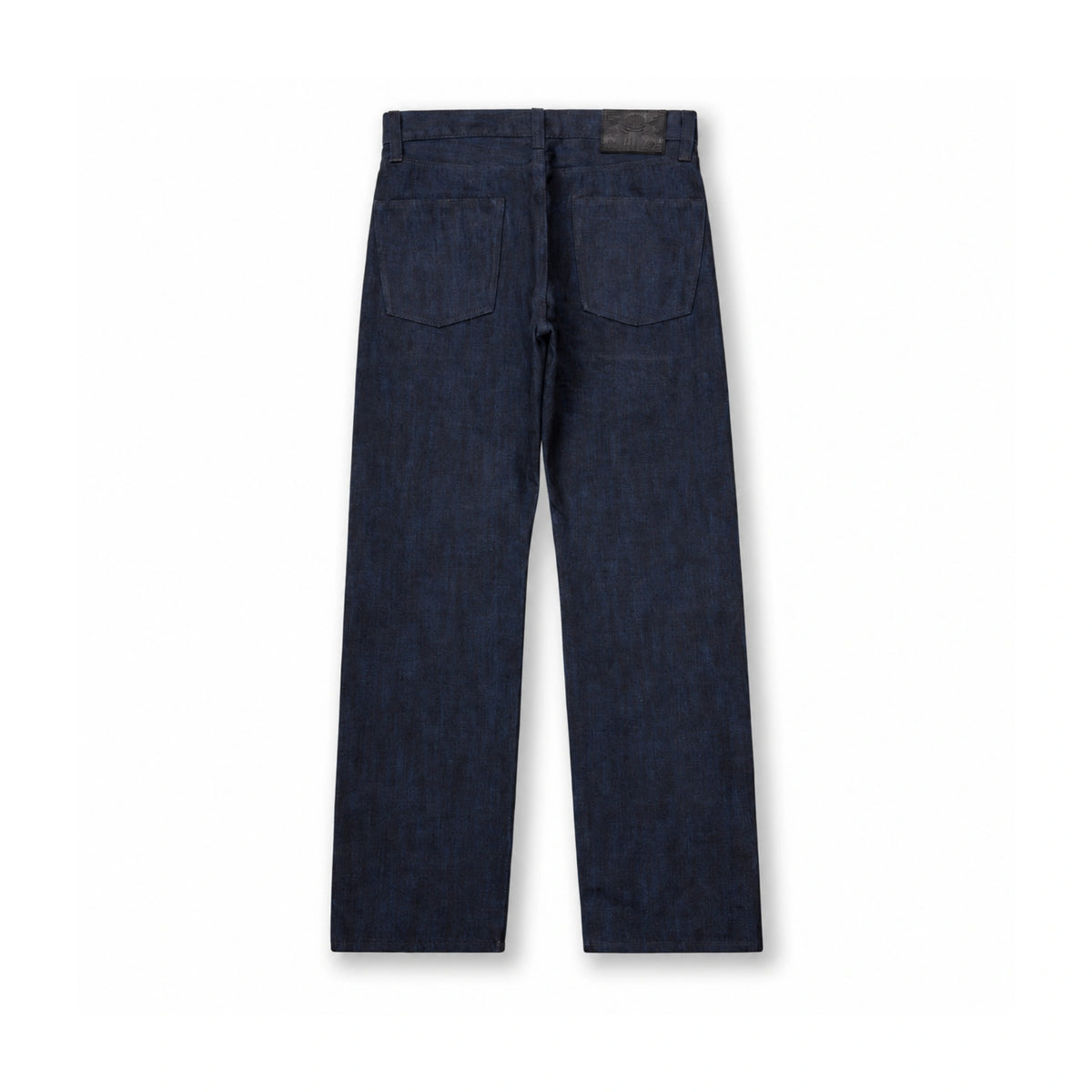 Jean slim droit bleu clair 14 oz à lisière indigo délavée