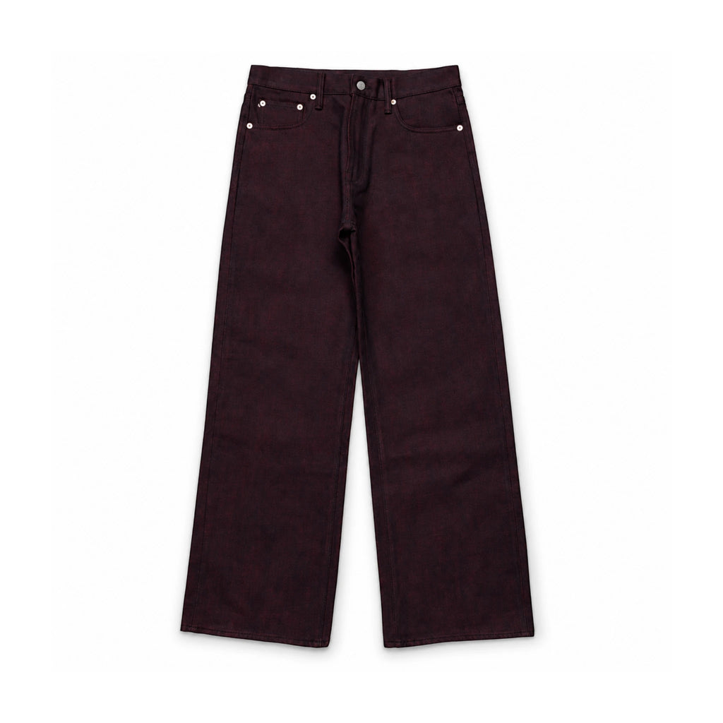 Vintage Blaue Slim Straight Fit Selvedge Jeans mit verblasster Waschung