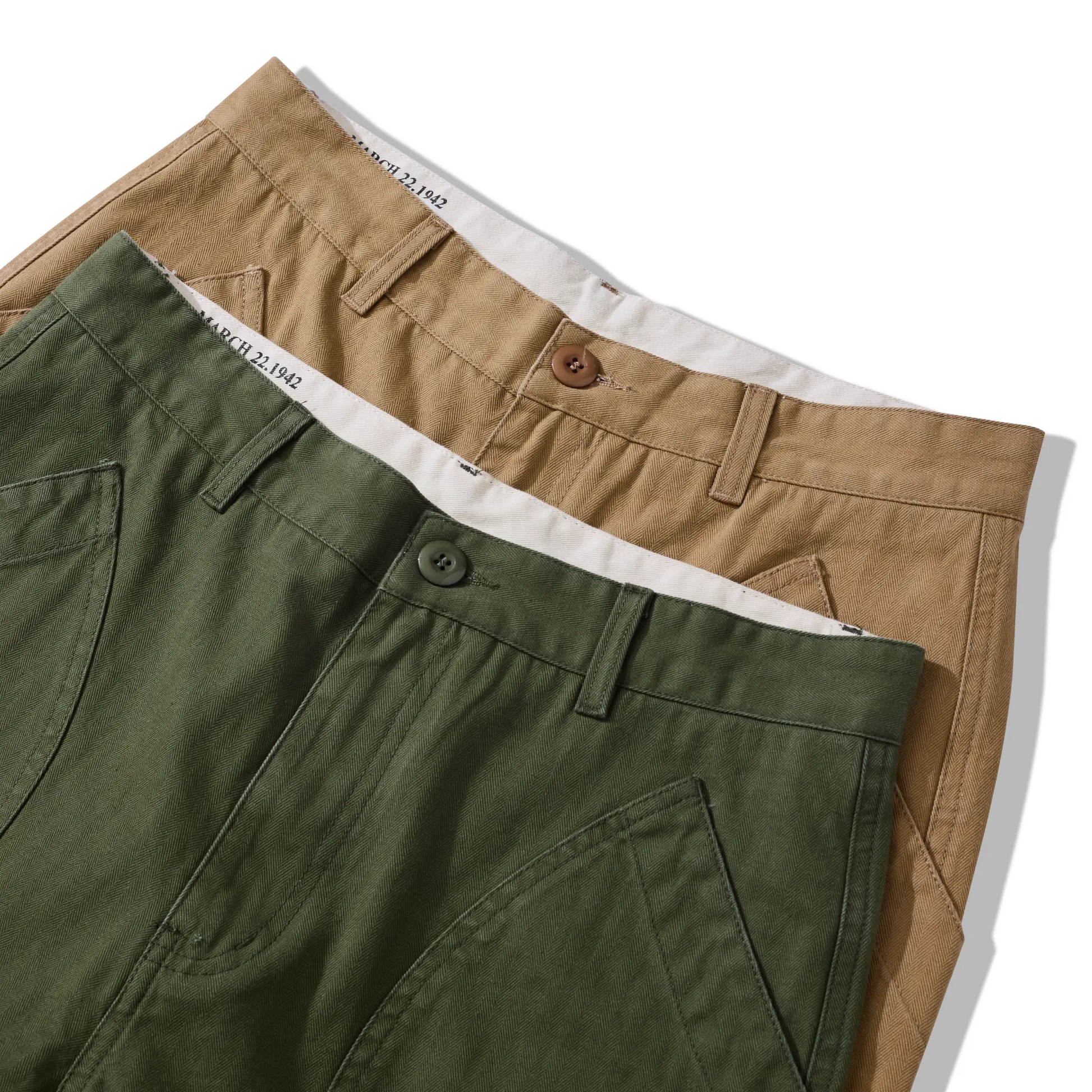 1940s Inspired HBT N-1D Military Shorts