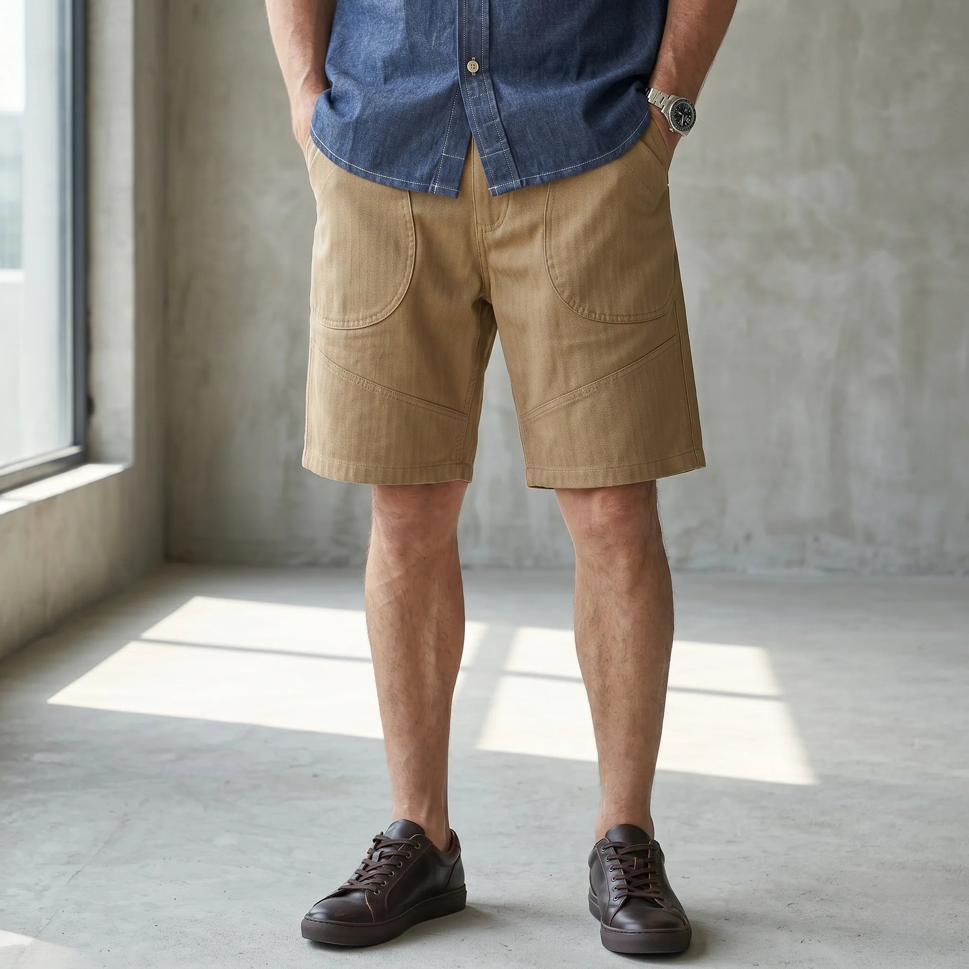 1940s Inspired HBT N-1D Military Shorts