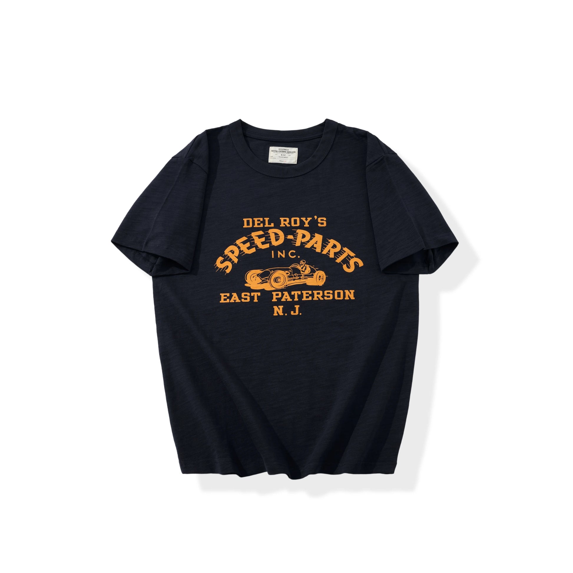 8.9oz Heavyweight Slub Cotton Vintage Racing Graphic T-Shirt