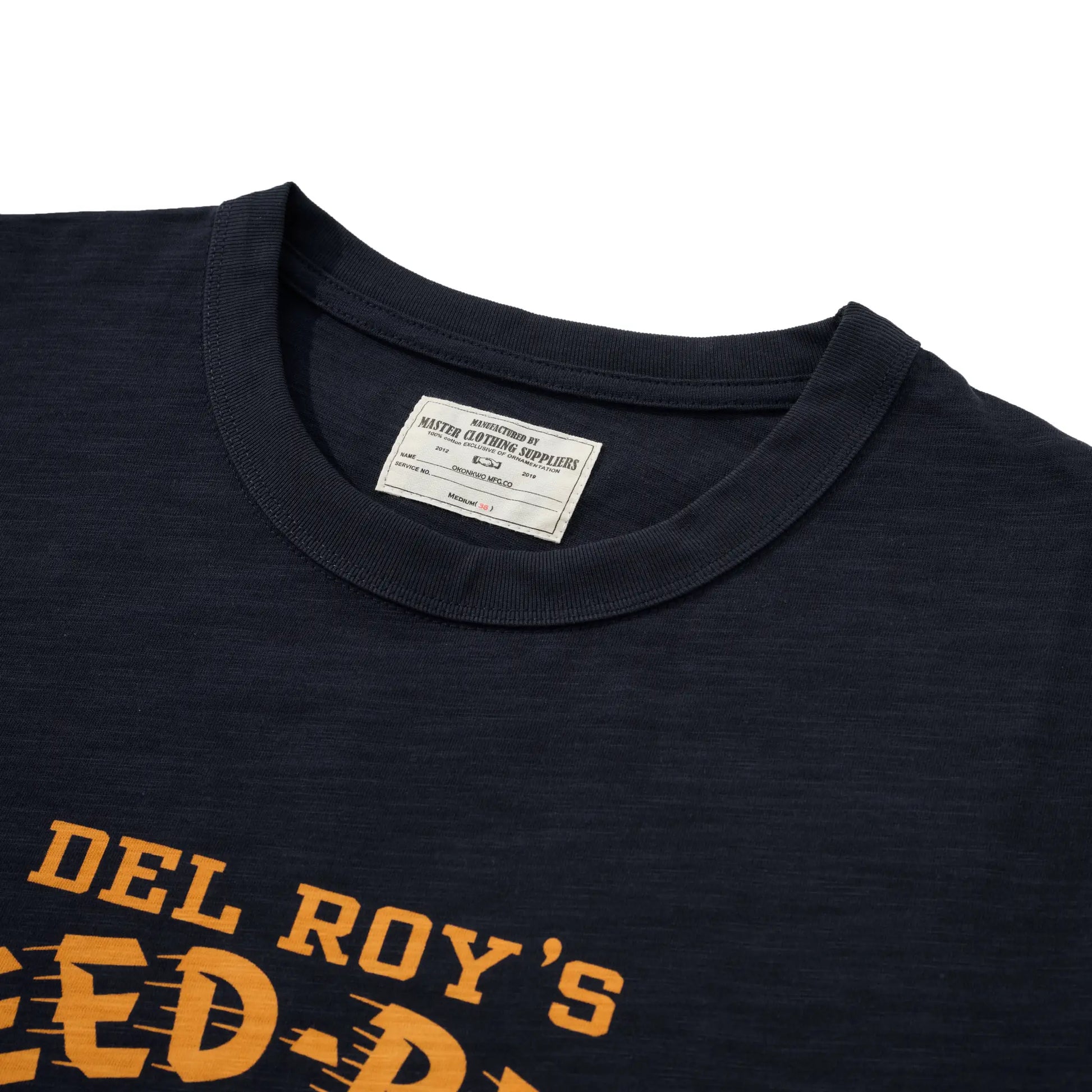 8.9oz Heavyweight Slub Cotton Vintage Racing Graphic T-Shirt