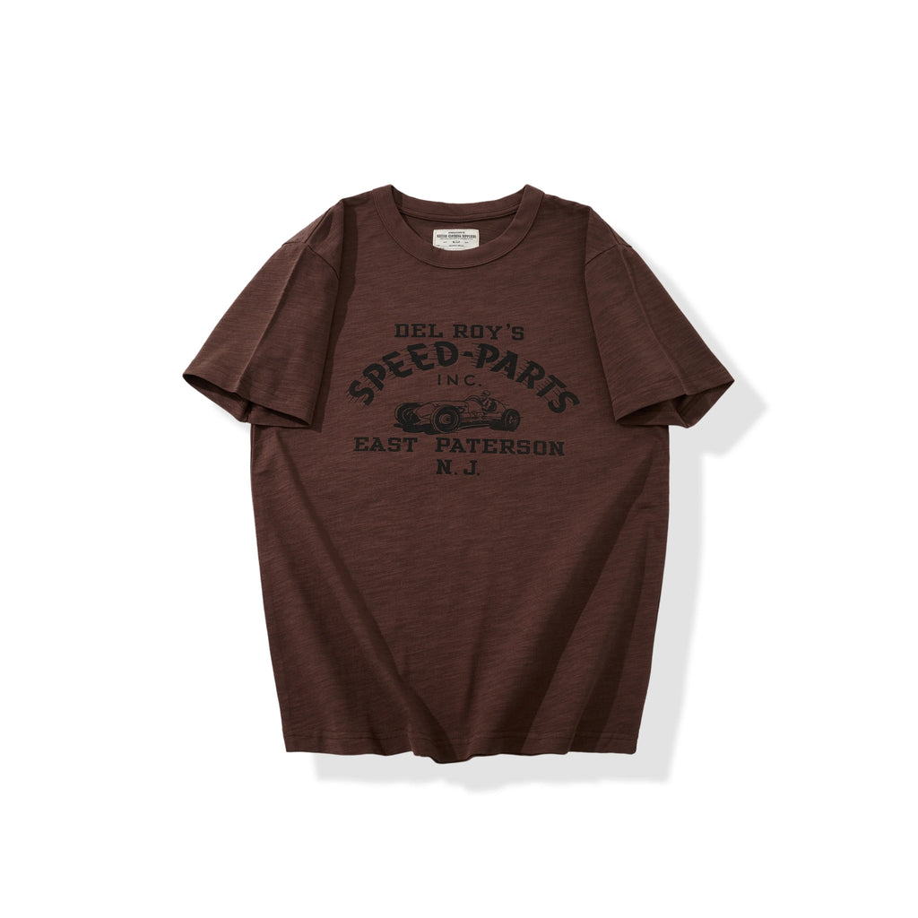 8.9oz Heavyweight Slub Cotton Vintage Racing Graphic T-Shirt